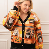 Queen of Sparkles Spooky Windows Cardigan