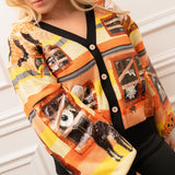 Queen of Sparkles Spooky Windows Cardigan
