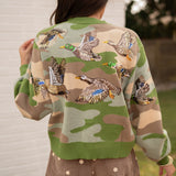 Queen of Sparkles Camo Duck Cardigan
