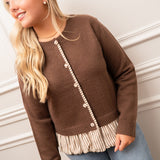 Hazelnut Stripe Sweater
