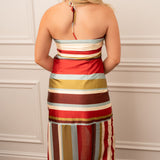 Autumn Sunset Stripe Maxi