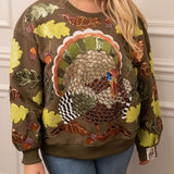 Queen of Sparkles Gobble Gobble Sweatshirt