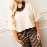 Cozy in Cream Sweater