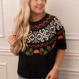 The Orchard Sweater Black Combo