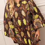 Queen of Sparkles Happy Thanksgiving Dress
