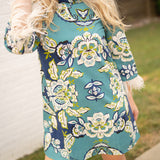 Emerald Paisley Dress
