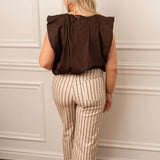 Toffee Stripe Pant
