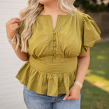 Everly Olive Top