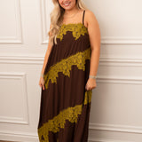 Olive and Cocoa Lace Maxi