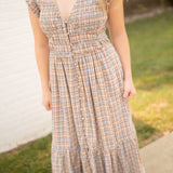 Autumn Stroll Plaid Dress