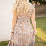 Autumn Stroll Plaid Dress