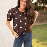 Polka Dot Perfection / Brown