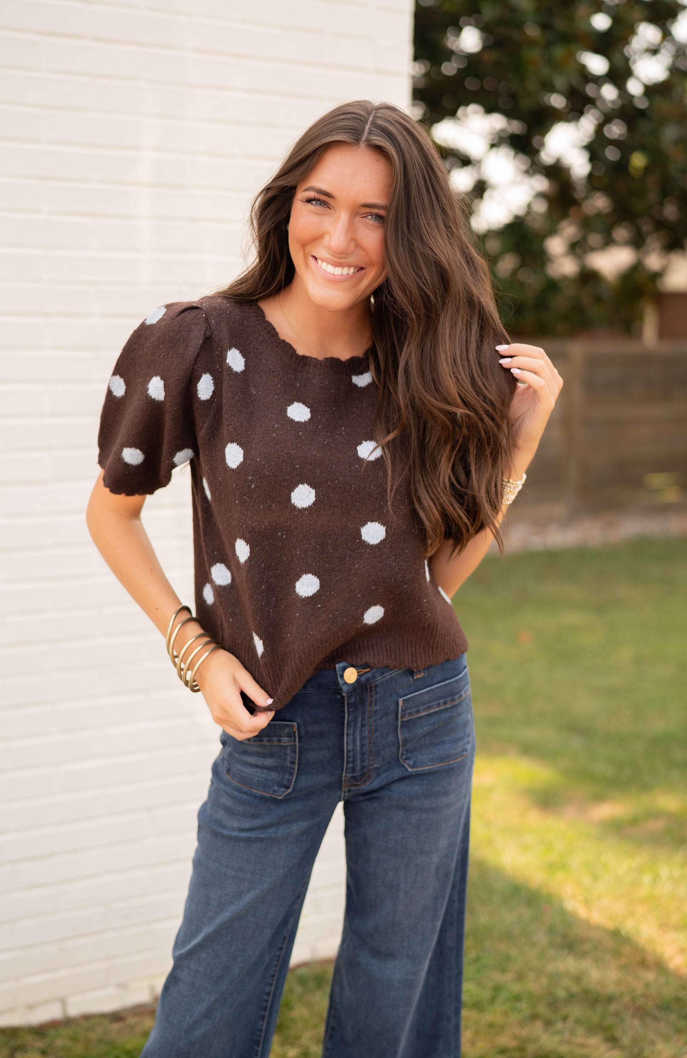 Polka Dot Perfection / Brown