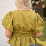 Everly Olive Top
