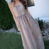 The Strapless Autumn Cabana Dress