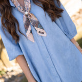Dolce Cabo Suede Dress Sky