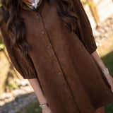 Dolce Cabo Suede Dress Brown Sugar