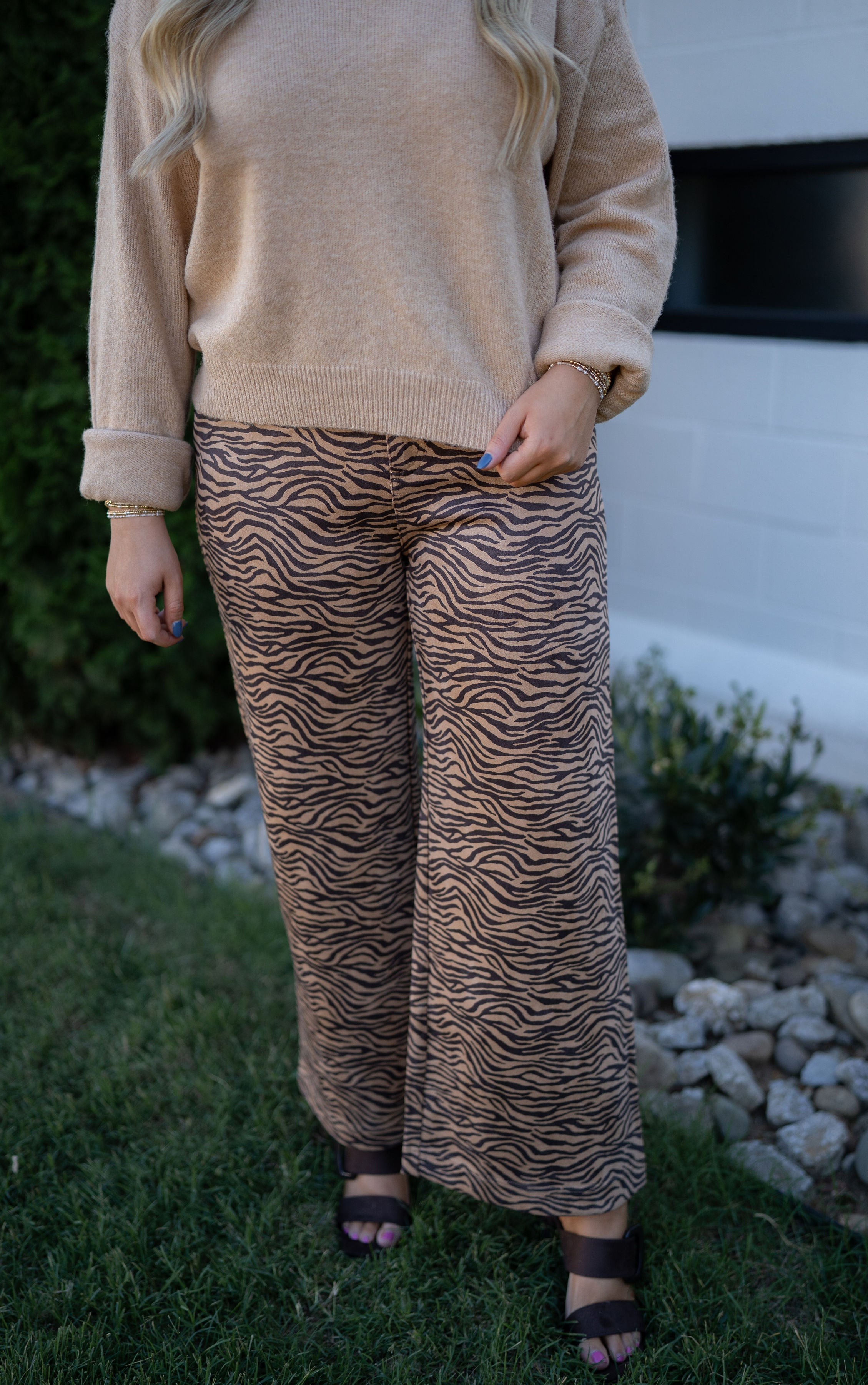 The Safari Suede Zebra Pant