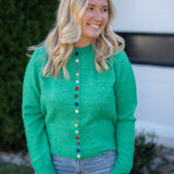 Strut & Bolt Kelly Rainbow Button Sweater