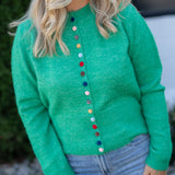 Strut & Bolt Kelly Rainbow Button Sweater