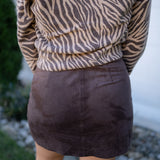 Z Supply Perri Suede Mini Skirt