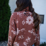 Free People Print Mix Sea Mist Combo Jacket
