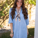 Dolce Cabo Suede Dress Sky
