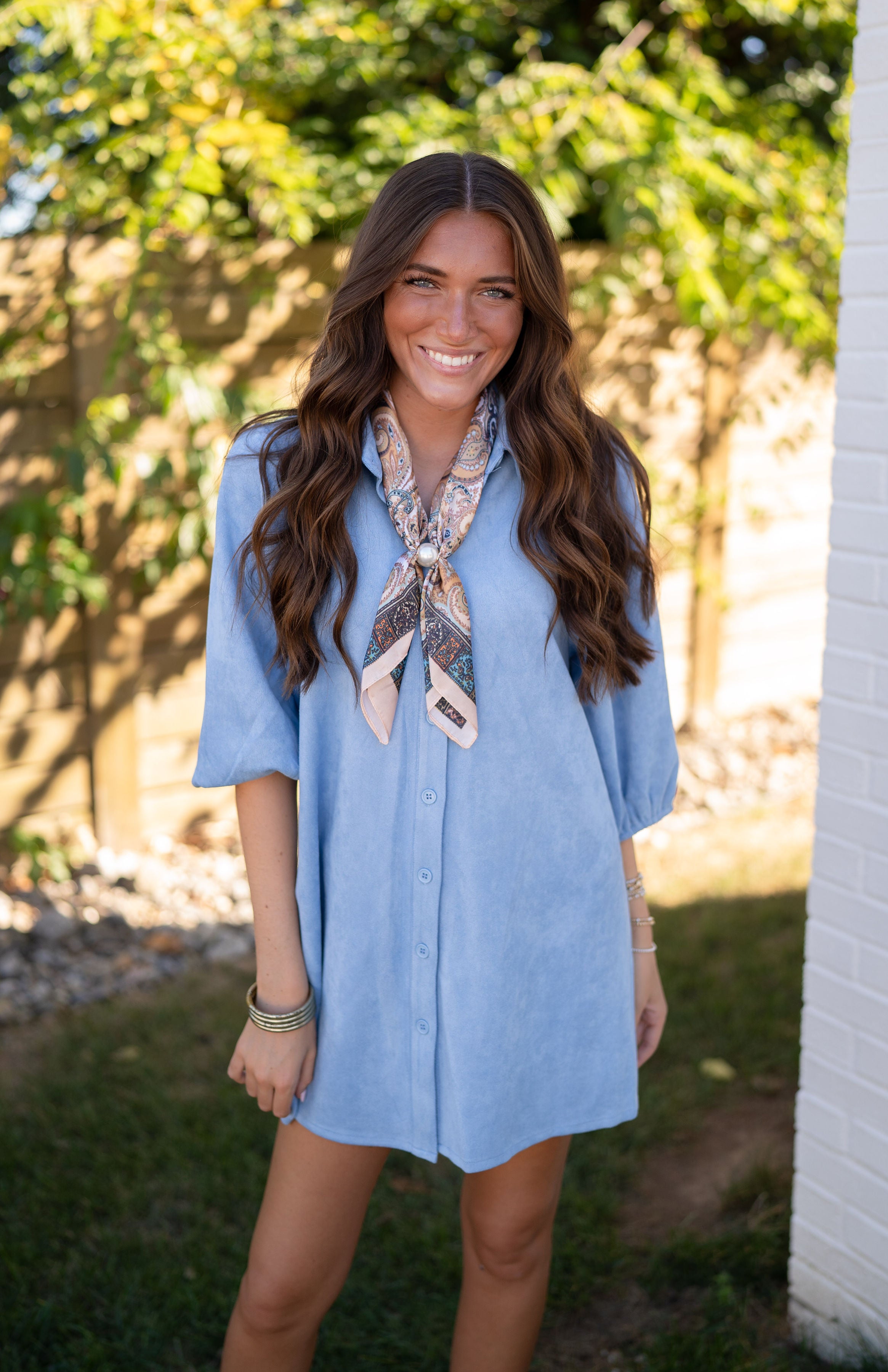 Dolce Cabo Suede Dress Sky