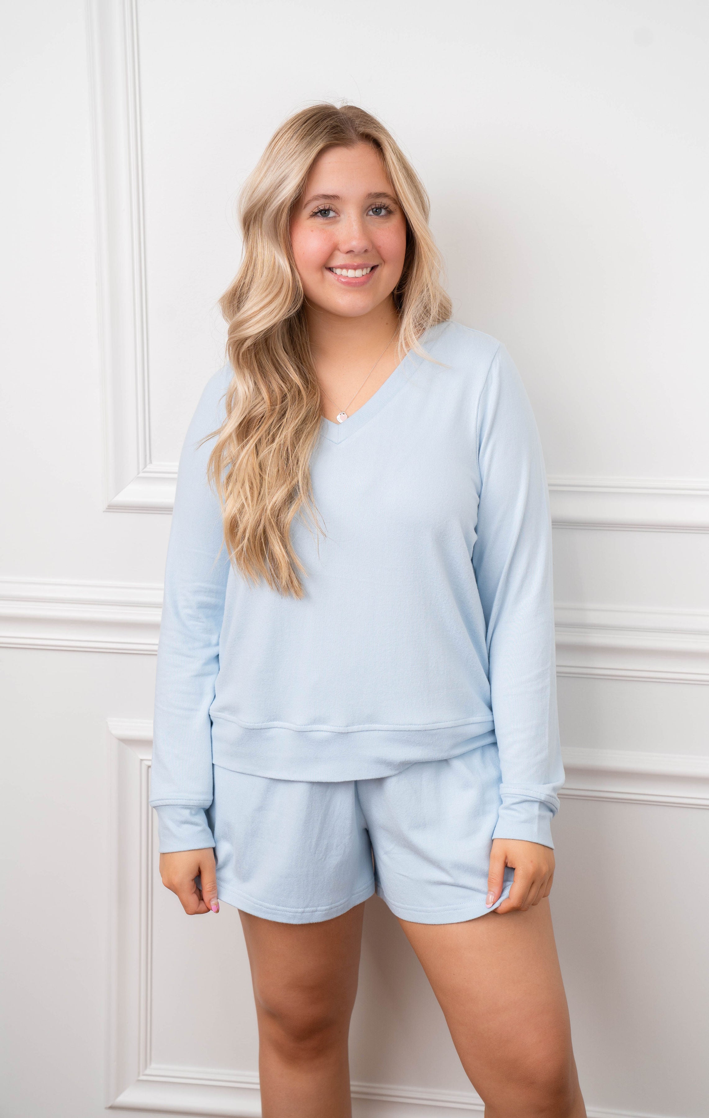 Mary Square Carly Blue Short Set