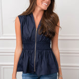 Karlie Navy Top