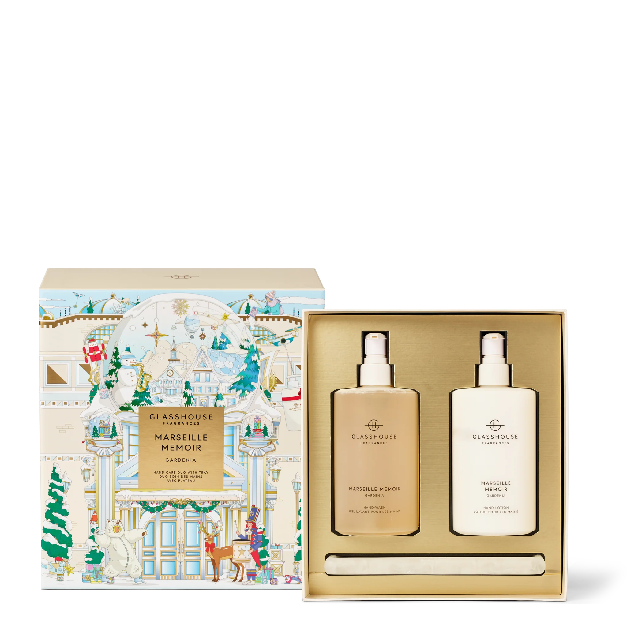 Glasshouse Marseille Memoir Gardenia Hand Care Duo w/ Tray