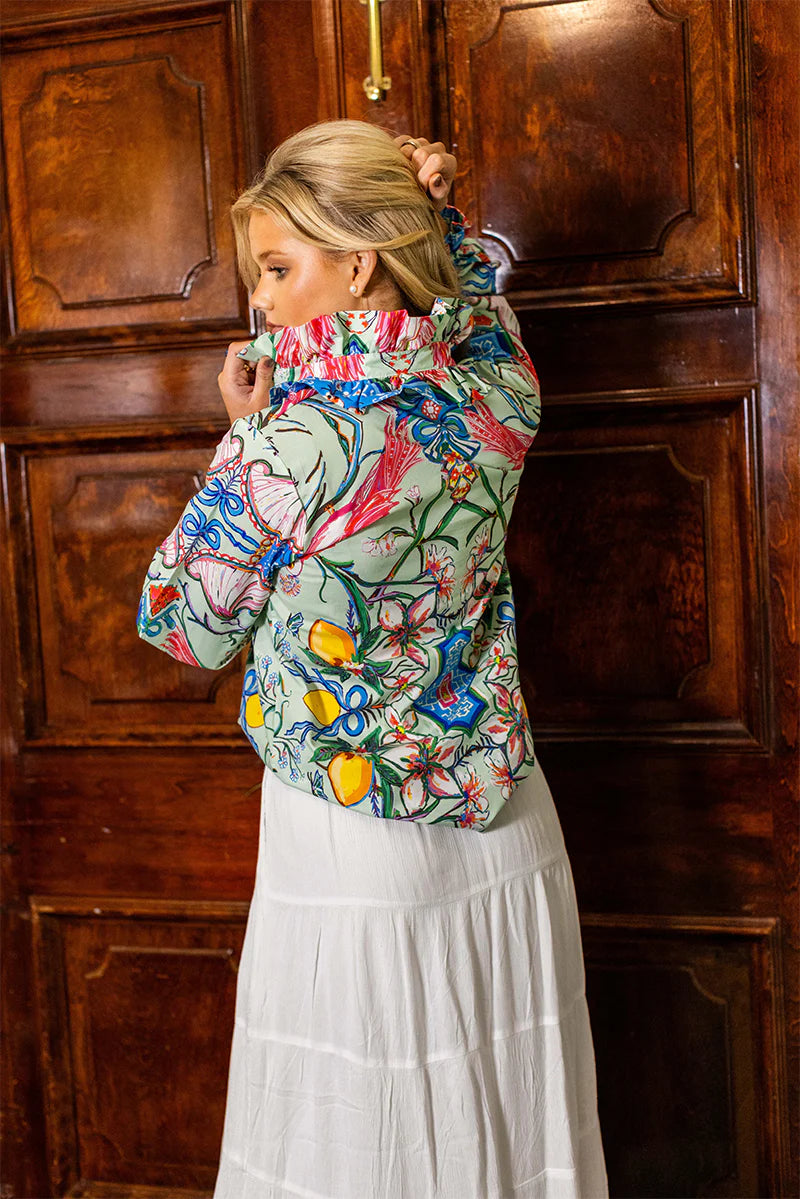 House of MBR Mint Chinois Harper Top