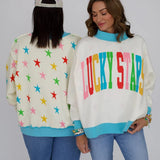 Poppy & Pine 2-Sided Lucky Stars Sweatshirt