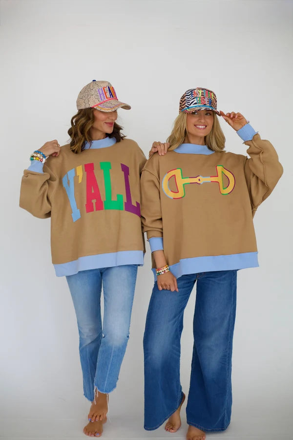 Poppy & Pine 2-Sided Y'all Sweatshirt