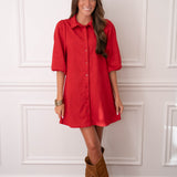 Dolce Cabo Red Suede Dress