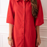 Dolce Cabo Red Suede Dress