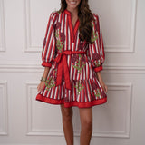 Bella Stripe Floral Dress