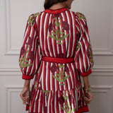 Bella Stripe Floral Dress