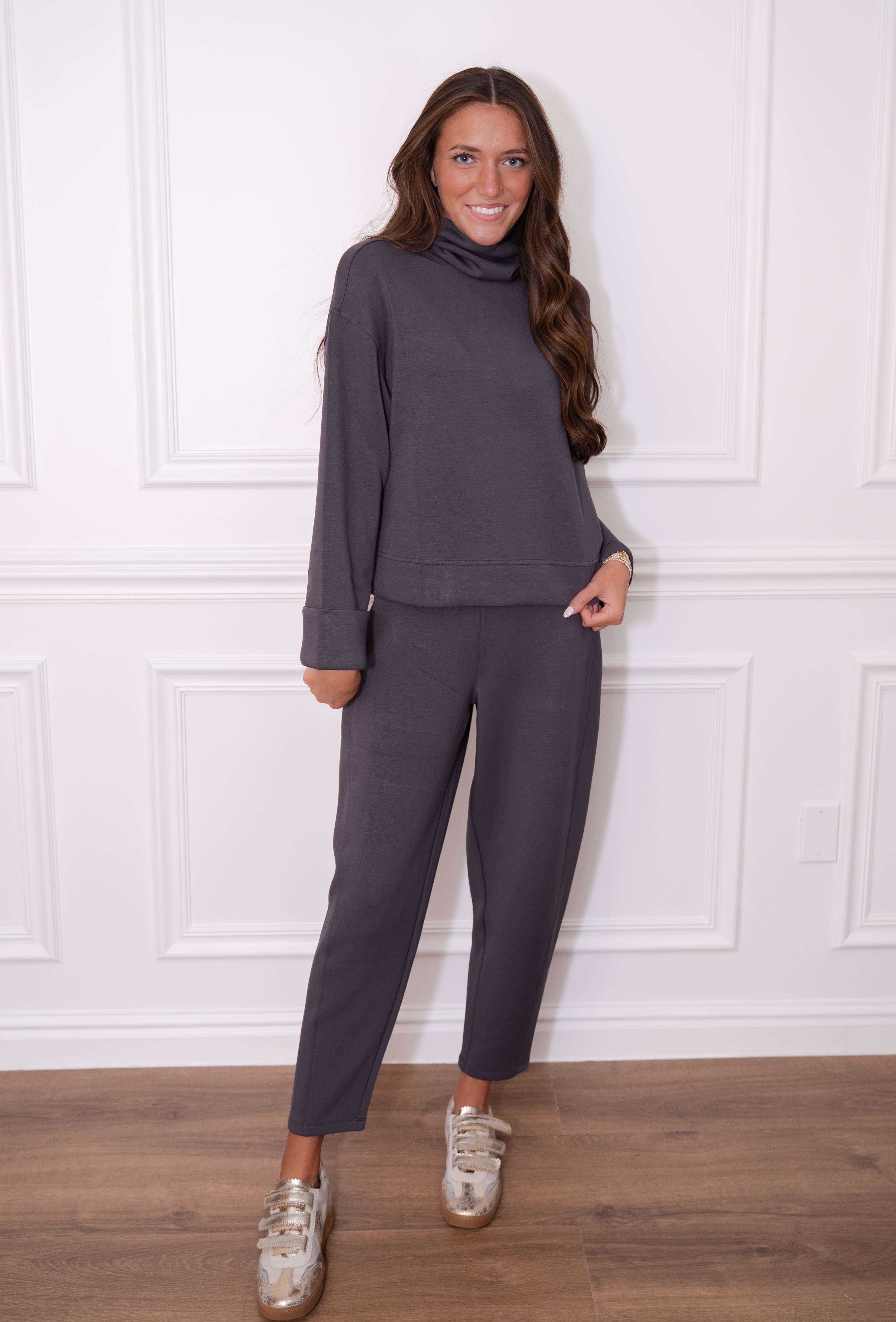 Spanx Storm Air Essentials Cropped Turtleneck top