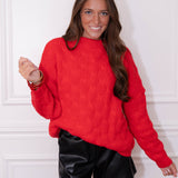 Abbie Red Sweater