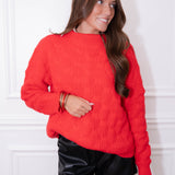 Abbie Red Sweater