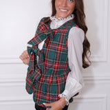 Christmas Plaid Vest
