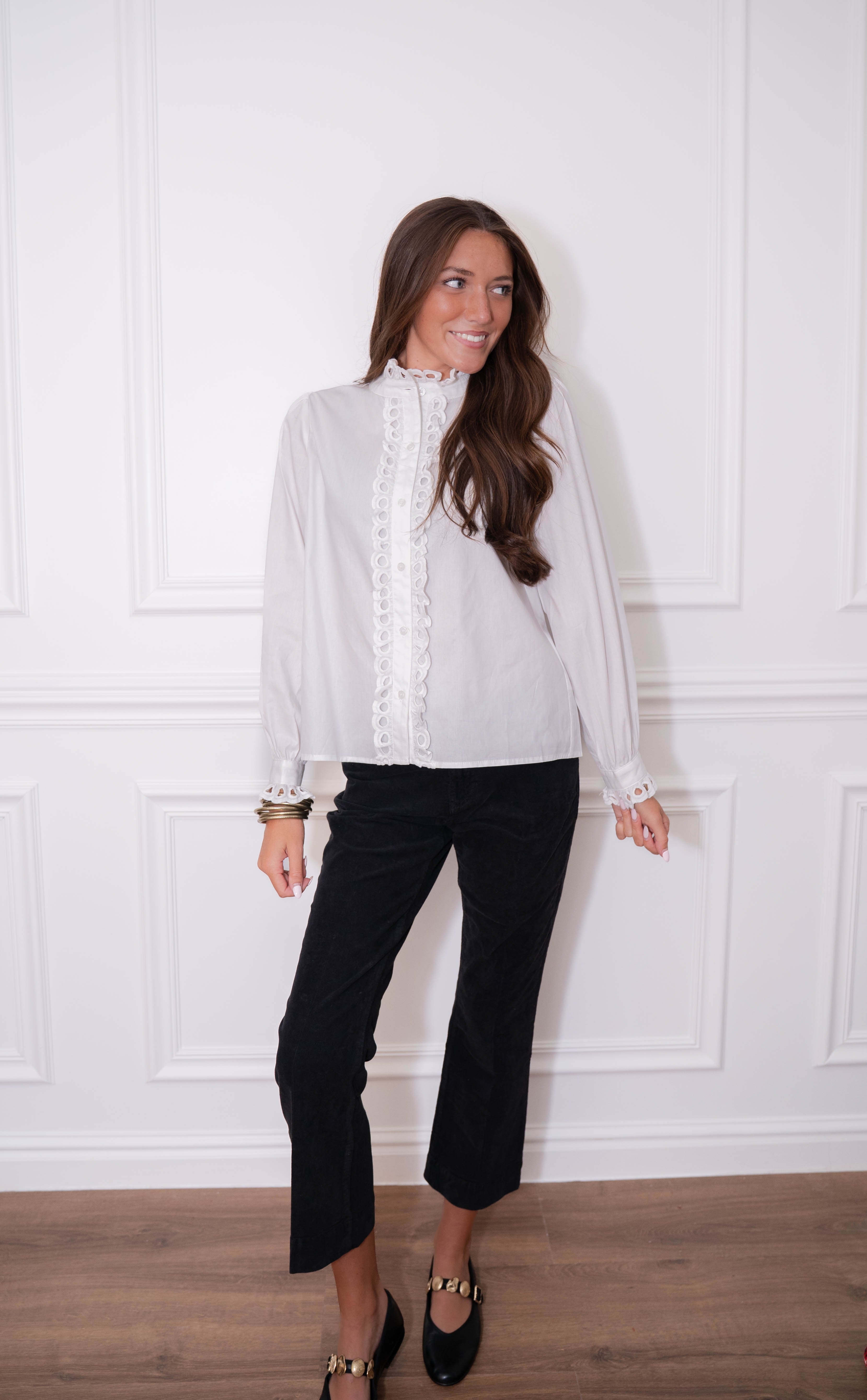 White Crisp Blouse