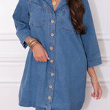 Denim Long Sleeve Dress