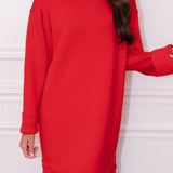 SPANX Red Air Essential Turtleneck Dress