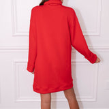 SPANX Red Air Essential Turtleneck Dress