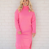 Kallie Sweater Dress Pink