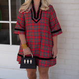 Entro Waverly Red Plaid Dress