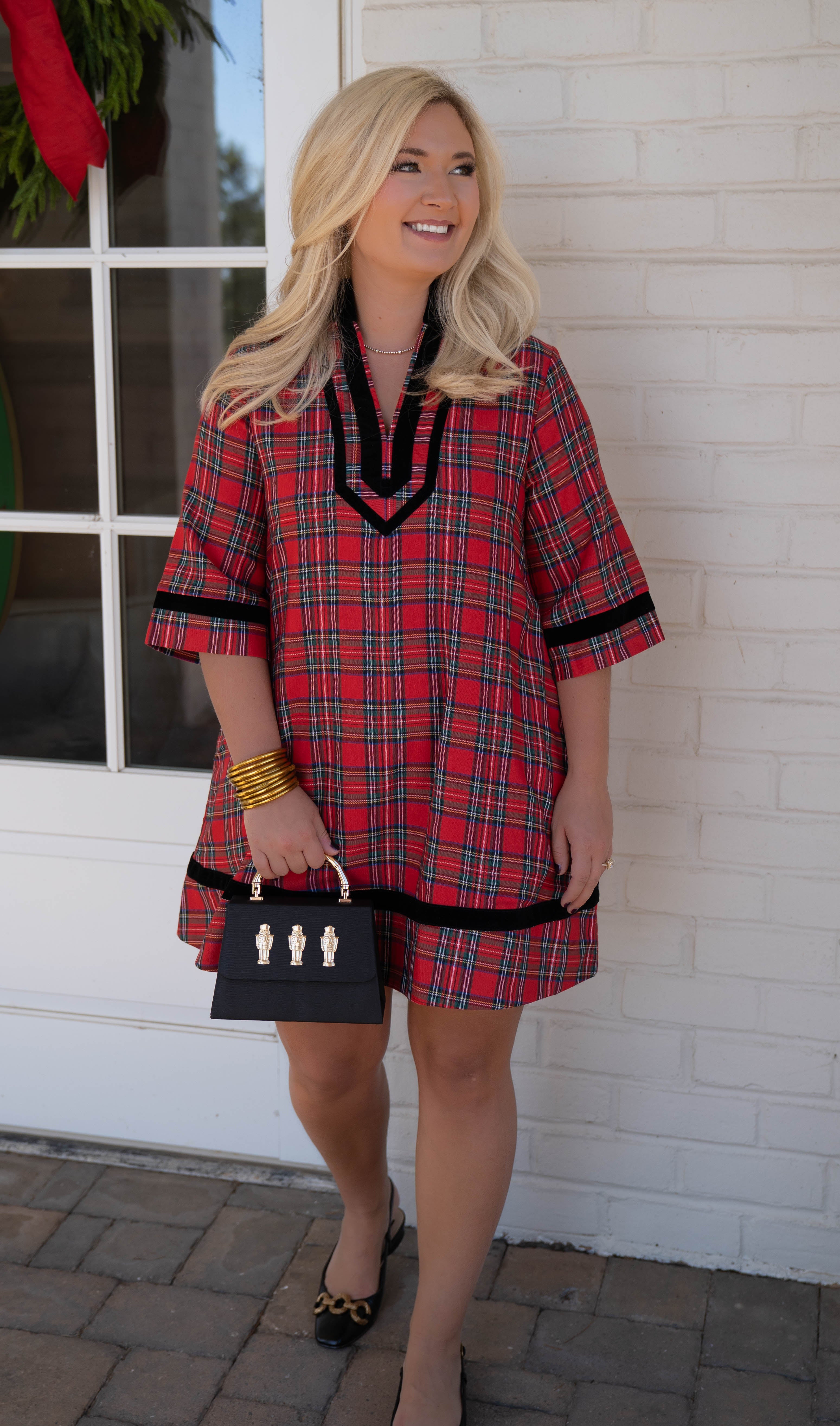 Entro Waverly Red Plaid Dress