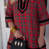 Entro Waverly Red Plaid Dress